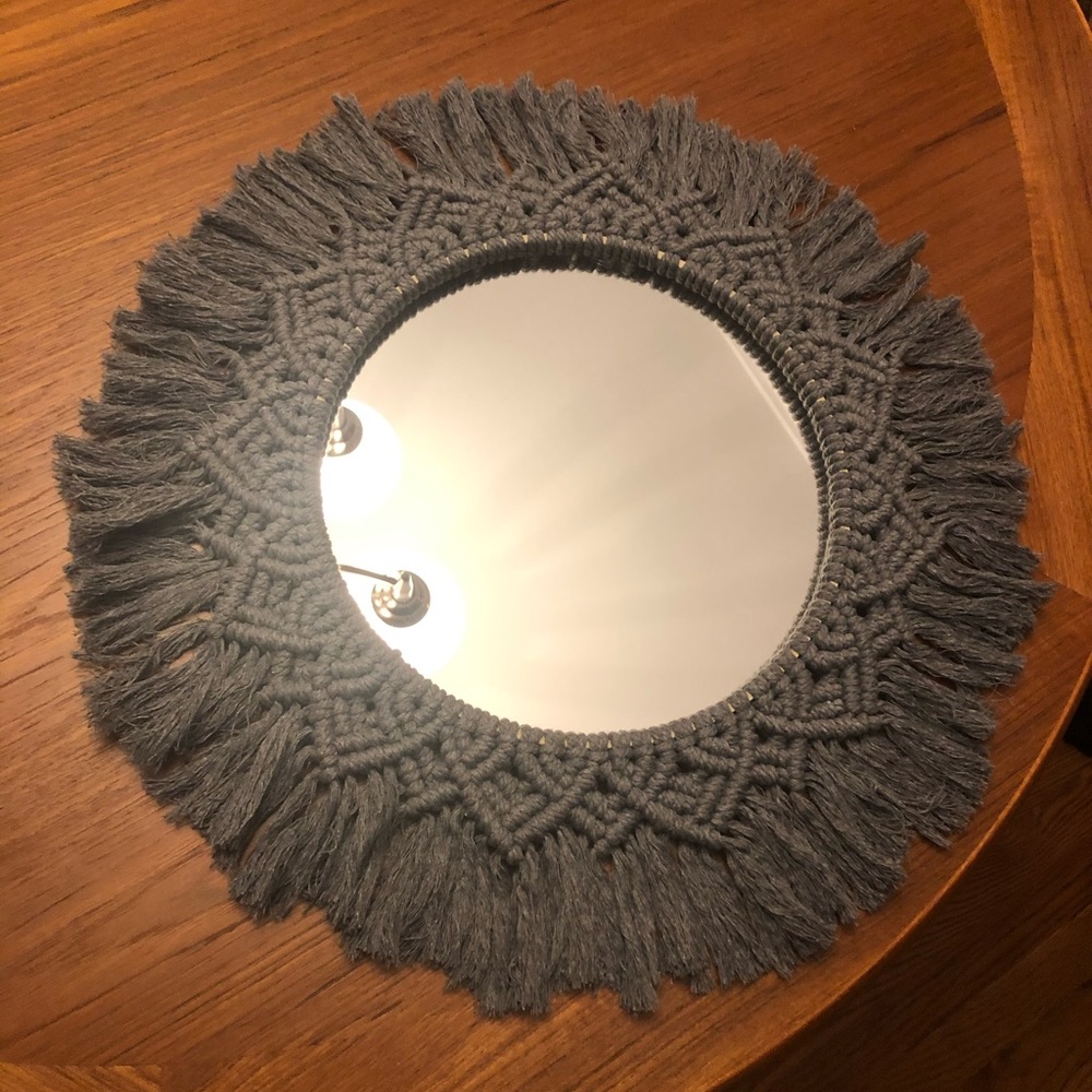Macrame mirror